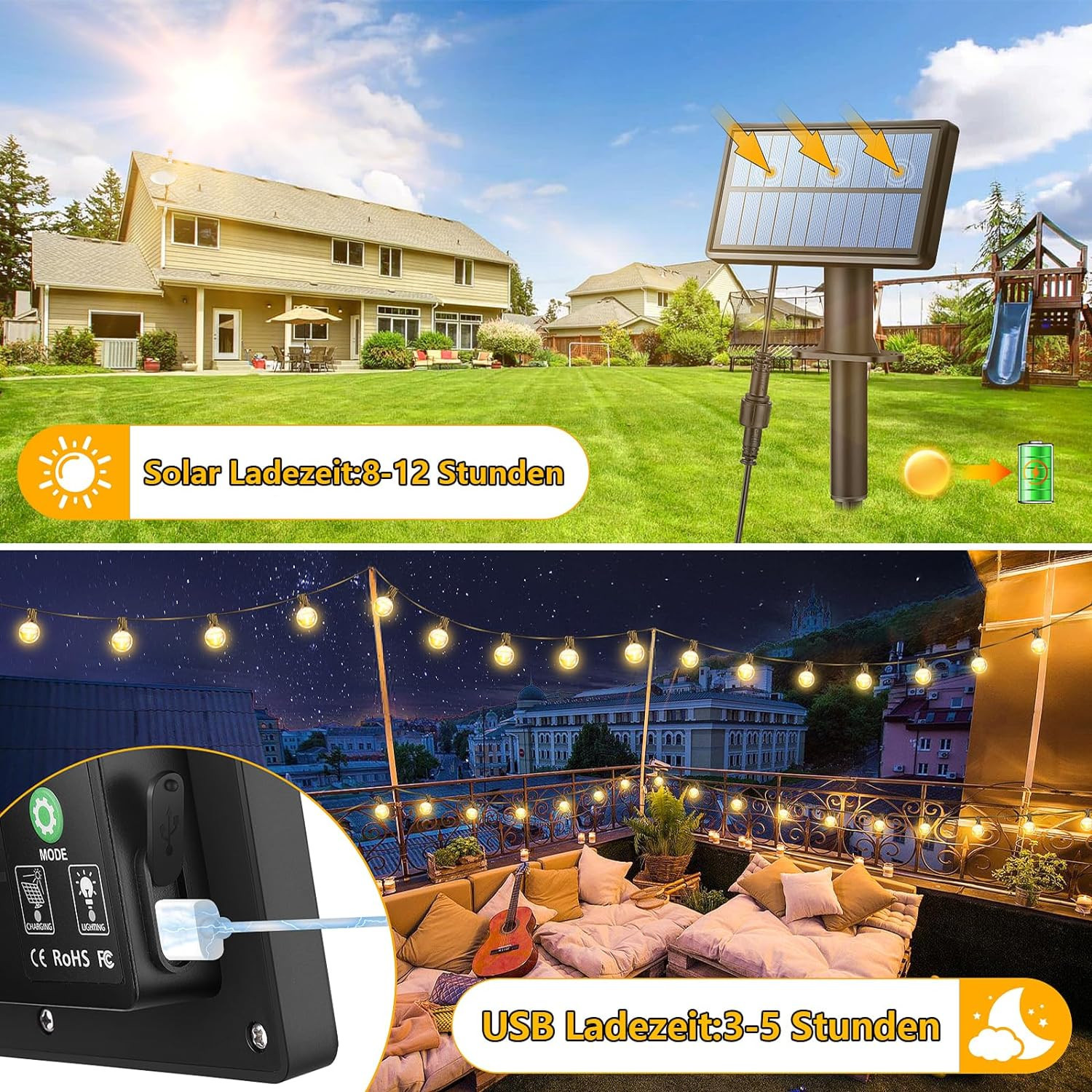 Solar LED Lichterkette