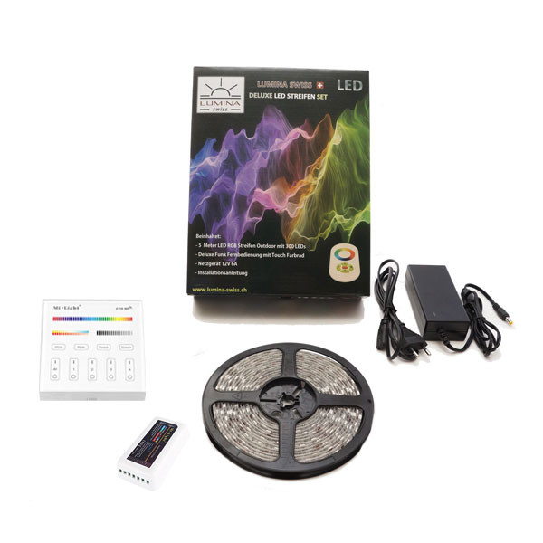 Komplett-Set: LED-Streifen Multicolor Ultra (RGB+KW/WW) 2m Premium Profi  Indoor Smartpanel